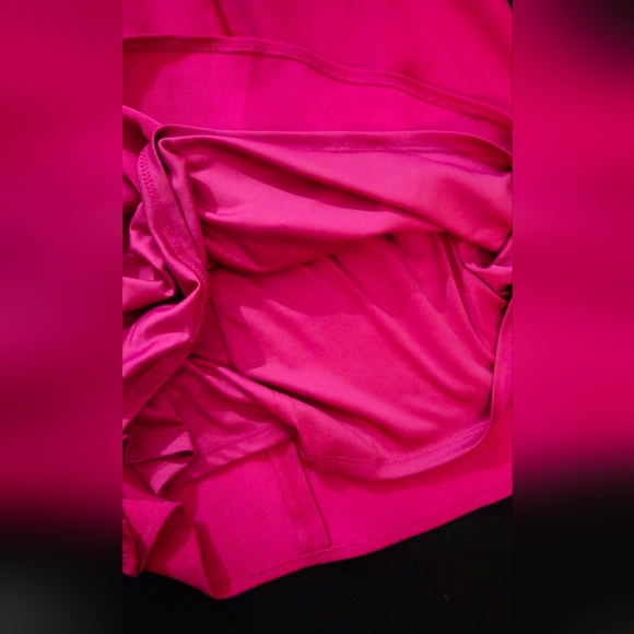 Donna Ricco Fuchsia Midi Dress - Size 12 - Picture 6 of 8